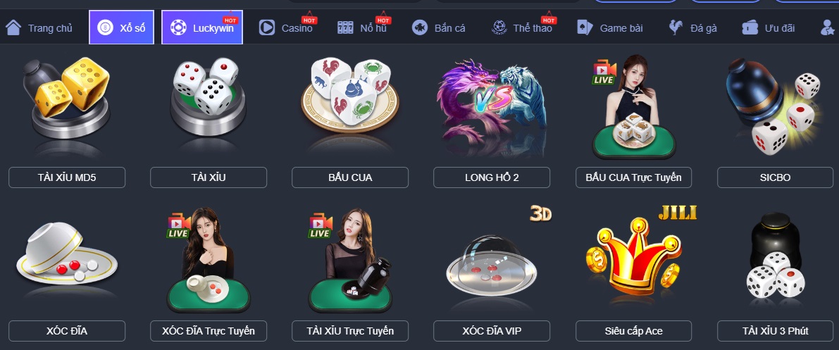 Trò chơi đa dạng tại Luck8882