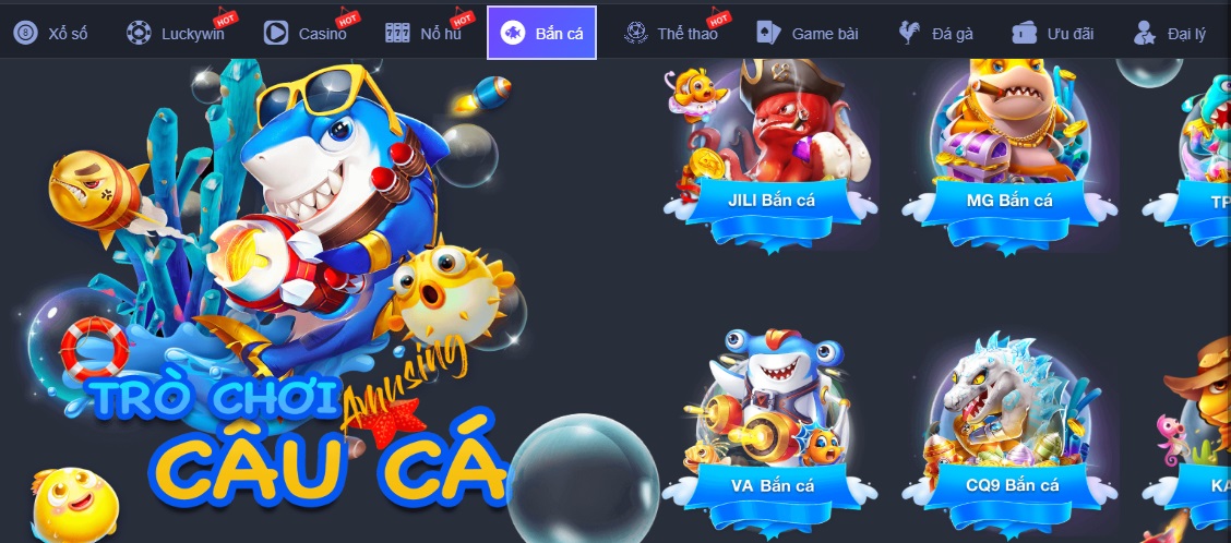 Bắn cá online - bắn cá đổi thưởng tại Luck8882